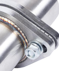 Two Point Five Inch Exhaust Flange Repair Pipe Kit With 2 Bolt Stainless Steel Plug And Play Quick Fix Gasket close-up