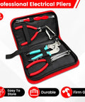 Pro Grade Car Clip Pliers And Disassembly Tools Set With Straight And 60 Degree Tips In Durable Storage Box, 4-Piece Kit