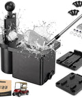 Universal Golf Cart Ball Washer And Club Head Cleaner Kit With Easy Snap Mount and Bad Ass Heavy Duty Power Brushes in action.
