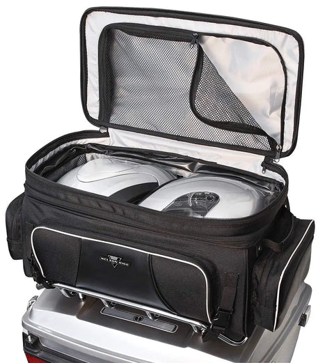 Open Route 1 Traveler Tour Trunk Bag For Motorcycles Ride Ready With UltraMax Fade Resistant Fabric And Lifetime Warranty