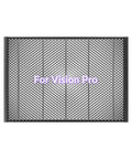 Front view of aluminum honeycomb laser bed panel for Vision Pro laser engraver, 21.34 x 14.72 x 0.67 inches.
