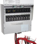 Generator Transfer Switch Kit For Home Use, 10 Circuits, 30 Amp, Model 310CRK with wiring for easy installation