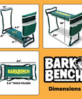 Dog Grooming And Bath Bench For Sit Or Kneel Comfort, Foldable Portable Pet Grooming Bench With Cushioned Seat And Easy Grip Handles