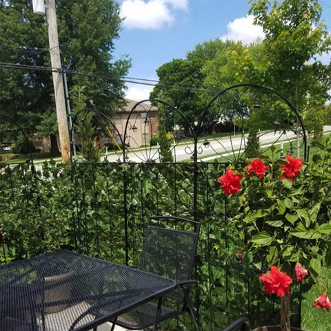 Realistic Ivy Privacy Fence Screen 120x40 Inch For Balcony Outdoor Decor With Faux Vines Green Backdrop Hedge Panels