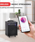 Wireless Portable PA System With 400W Power And Bluetooth, Rechargeable Battery, sound speaker kit and smartphone streaming.