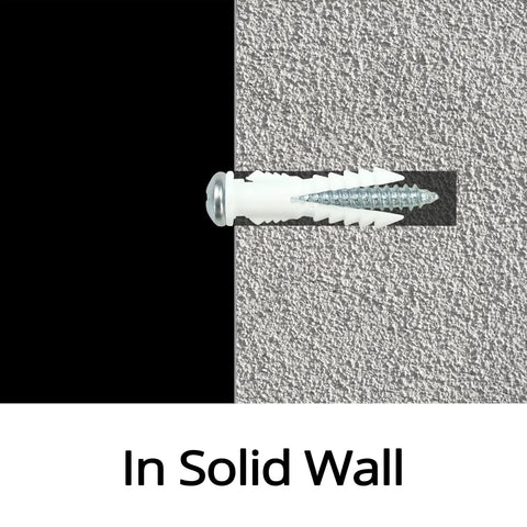 116 Piece Wall Anchor Kit With 4 Sizes And Screws, plastic drywall plug inserted into solid wall surface