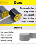 Comparison of Black Window Screen Repair Tape 4 Inch By 15 Foot No Fuss Quick Patch Kit with other brands, highlighting benefits.