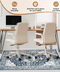 No Slip Office Chair Mat For Hardwood And Tile Floors 36 By 48 Inches Under Desk Carpet Protector For Rolling Computer Chairs