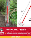 No Sweat Lawn Roller Picker That Gathers Acorns Buckeyes And Beechnuts, 47.5" long, lightweight steel frame design.