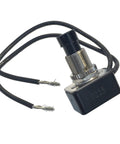 Heavy Duty SPST Push Button Switch Push On Push Off 10 Amp 125 Volt AC With 6 Inch Wire Leads Black Motor Rated