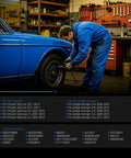 Slap These Tight Abs Wheel Speed Sensors On Front Rear Left And Right Ends To Keep Your Ride Slick And Safe Perfect Direct Fit For Chrysler 300 Dodge Charger 2005 To 2010 - mechanic working on blue car tire.