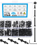 645 Piece M2 Metric Screw Set With Flat Head Countersunk Hex Socket Cap Screws, Black Bolts And Nuts, Washers And Wrench