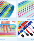 120 Pack Mesh Zipper Pencil Pouches In 10 Colors 9 By 4 Point 7 Inch Small Pencil Bags showcasing sturdy, quality, transparent features