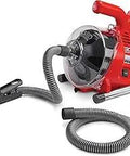 PowerClear 120V Drain Cleaning Machine Kit with AutoFeed, inner core cable, and guide hose for tubs, showers, and sinks