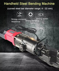 Heavy Duty Hydraulic Rebar Bending Machine, Portable Electric Steel Bar Bender For 22mm Rods with strong motor and durable design.