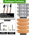 Package contents of Four Pack 24 Inch Window Box Planters For Balcony Railings And Fences Outdoor Hanging Planters Go To Patio Accessory.