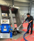 Premium Polyurethane Proportioner Foam Spray Machine For Insulation And Sealing in use by a professional contractor.