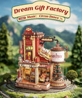 3D Wooden Puzzle Kit For Adults Gift Factory Mechanical Model With Music And Lights, 449 pieces, DIY