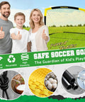 Portable Soccer Goal Set 7x5 Ft Plus 5x3 Point 6 Ft For Youth Practice in field, family, recyclable materials
