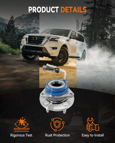 Product details of 2-Pack Front Wheel Hub Bearing Assembly 513121, Sealed Ball Bearing Fit Chevy Impala Monte Carlo Uplander Venture