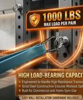 Badass Universal Gym Rack Anchor Bolts And Heavy Duty Adapters - Rock Solid Garage Rig Upgrade with 1000 lbs load capacity