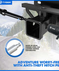 Beefy Hitch Lock Pin With Locking Key For 2 Inch Receivers, 5/8 Inch Pin, Weatherproof Anti Theft, Heavy Duty Security Lock installed