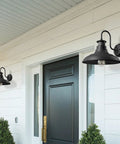 Two Pack Gooseneck Wall Sconce Barn Lights 14 Inch Dusk To Dawn Motion Sensor Outdoor Wall Mount Lighting Fixtures on porch