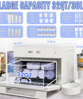 32Qt Side Hustle Essential Convection Sublimation Oven Running Custom Drinkware Crafts Smooth With 1800W Quick Heat Plus Hot Air Gun, displaying capacity and design.