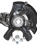 Front 2 Piece Steering Knuckles With Wheel Hub Bearing Assembly For Volkswagen Beetle Golf Jetta Replacement Kit, black metal