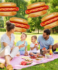 Giant Hot Dog Foil Balloons Set Of 6 That Inflate To 28 Inches Perfect For Picnic BBQs And Birthday Parties Food Theme Decor.
