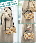 Insulated Lunch Bag For Work And Travel, Leakproof Reusable Lunch Tote with Cowboy Desert theme shown in various carrying styles.