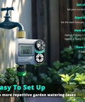Programmable Sprinkler Timer With Brass Inlet And Outlet For Garden Hose Rain Delay Automatic And Manual Watering System
