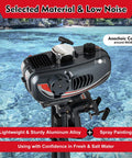 2 Stroke 3.5HP Outboard Boat Motor With Air Cooling CDI System 49cc Heavy Duty Marine Engine on water background