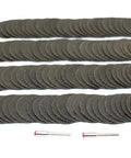 Heavy Duty Fiberglass Reinforced Cutoff Wheels Set, 100 Pieces, 1-1/2 Inch Discs With Two 1/8 Inch Mandrels, Built For Dremel Rotary Tools