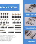 Carbon Brush Replacement Kit For Electric Motors, 60 Pieces In 10 Sizes, Power Tool Parts For Dewalt Angle Grinder DWE402 Drill Saw