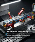 Adjustable Milling Vise Stop For CNC Mills And T Slot Tables Universal Work Stop And Part Locator in action on CNC machine