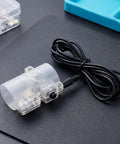 Two Pack Replacement Hand Switch For Glue Dispenser Single Channel Manual Trigger Button For Precise Dispensing Durable Plastic Housing With Metal Contacts Easy On Off Control For Small Batch Glue Applications, transparent plastic wired switch