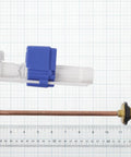 No Fuss Toilet Fill Valve Service Kit Complete Rebuild Kit for Toilet Tanks shown on grid background with measuring scale