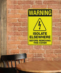 Heavy Duty 8x12 Workshop Safety Sign For Industrial Equipment Maintenance Zone Outdoor Wall Mount Plaque Rust Free