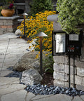 8 Pack Low Voltage Landscape Lighting Kit For Outdoor Paths And Walkways, 10W Warm White 2700K Path Lights, Bronze Finish