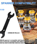 Two Pack Router Wrench 399068-00 Fits 18mm And 22mm Collet Nuts For DW616M And DW616 618 Routers Replacement Tool Kit A Must Have