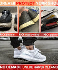 Sneakers with clean midsoles and no scuffs or yellowing, illustrating benefits of 2 Pack White Shoe Polish Marker For Midsoles And Stains.