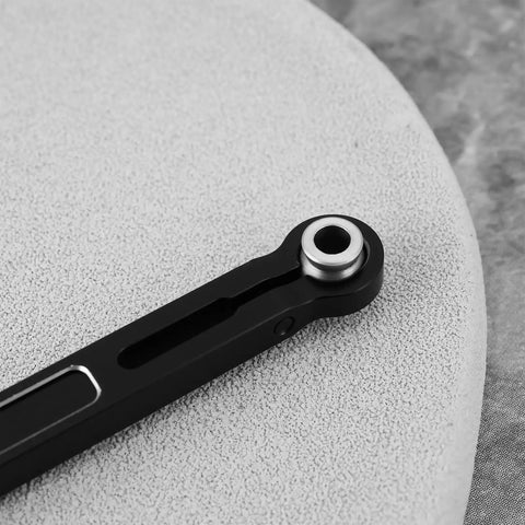 Beefy Front Solid Aluminum Steering Toe Links For RC Cars, 1 Pair, MMX49T01, Compatible With Mini Maxx Models, close-up one link