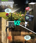 Programmable Sprinkler Timer For Garden And Lawn, No-Fuss Two Button Setup, Rain Delay, Manual And Automatic Watering Modes