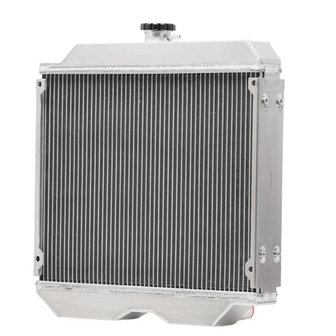4 Core Radiator Replacement For Farm Tractor Aluminum Cooling Heavy Duty Upgrade Core 19.75 W X 15.94 H Overall 20.75 H X 20.56 W Fits 5200 5300 5400 5400N OEM RE66029 RE45611 Aircraft AA5052 Aluminum
