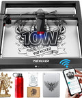 10W Laser Engraver And Cutter With App Control 400 By 400Mm Work Area 0.01Mm Precision High Speed Up To 333Mm Per Second Cuts Wood