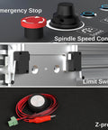 Close-up of the ProVerXL 4030 CNC Router For Wood Metal Acrylic MDF Carving And Engraving 3 Axis Milling Machine control panel