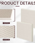 Two Piece Honeycomb Ceramic Soldering Blocks with close-up of front and reverse texture for Jewelry Making Kit