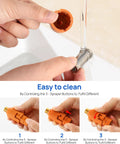 Heavy Duty Under Sink In Line Sediment Water Filter With 9/16 Male Female Thread Connector For Kitchen Bath And RV Faucet Lines, cleaning process.