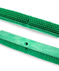 Heavy Duty Grit Crusher Plastic Push Broom Head 18 Inch Multi Surface Sweeper With Non Absorbent Block for cleaning.